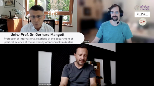 In our latest interview with Univ. Prof. Dr. Gerhard Mangott we discuss the war in Ukraine, the military situation in the Donbass, lack of weaponry for Ukraine, Putin's geostrategy and the role of the USA.